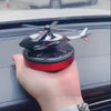 Load and play video in Gallery viewer, Silver &amp; Red Car aroma diffuser Air freshener Perfume Solar power | Car dashboard Helicopter shape decoration With refill perfume